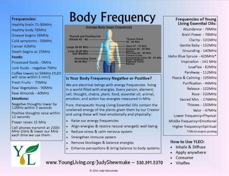 Did you know that the cells and organs in your body run on a frequency?