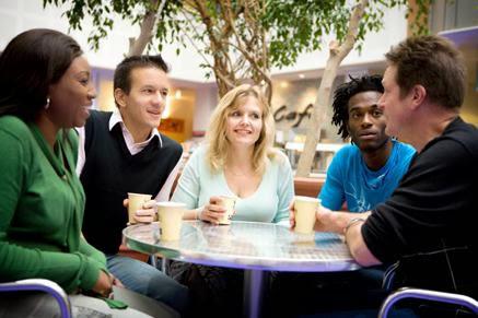 Do you ever meet friends at the mall to have coffee or something to eat so you can catch-up with what's happening in each other's lives?