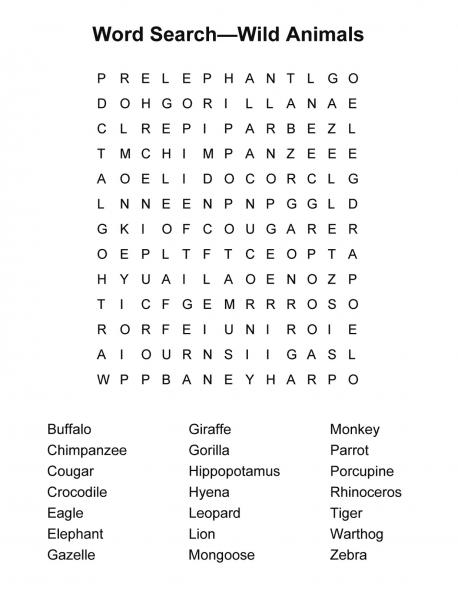 Have you ever done a word search puzzle?