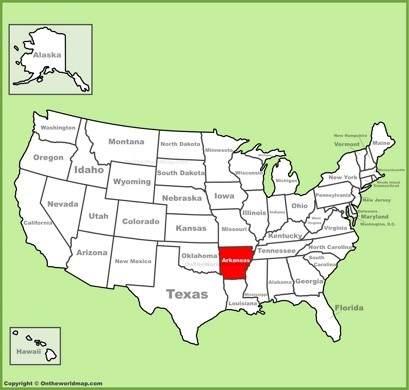 Arkansas - the name represents a French plural, Arcansas, of a name applied to the Quapaw people who lived on the Arkansas River. Does this fit the state?