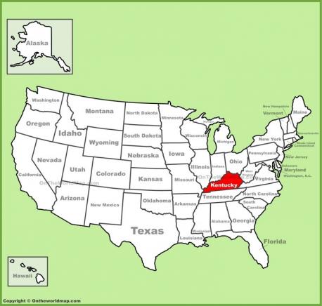 Kentucky - the name is of native American origin and has been attributed to several different languages with several different possible meanings, including the Iroquois word 