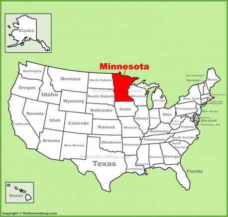 Minnesota - is a Dakota name. The state is named after the Minnesota River. 'Mni' is the Dakota word for water. 
