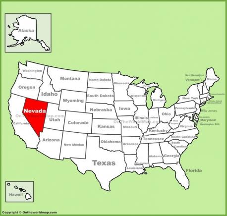 Nevada - the name comes from the Spanish 