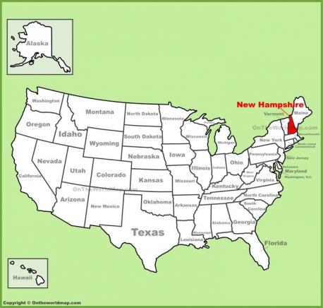 New Hampshire - the state was named by Captain John Mason who received a grant for land in 1629. He called this land New Hampshire after the English county of Hampshire where he had enjoyed a number of years as a child. Does this name fit the state?