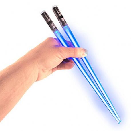 Lighted saber swords chopsticks anyone? May the Force and dexterity be with you. Would you like to own these?