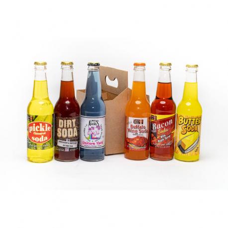 For the gourmet soda connisuer, here's a selection worthy of consideration (or gagging). Would you purchase any of these? Leave a comment to say what flavor/flavors got your attention. Or tell us flavors you've already tried.