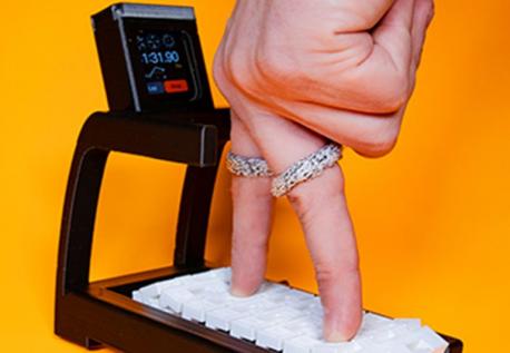 Do your fingers need to lose weight? Introducing the Finger Mill! A treadmill for fingers that need to be more active. If you're really motivated you can work up a sweat by jogging your fingers on the treadmill. Just don't get aggravated and let your middle finger do a solo walk. Would you ever use this invention?