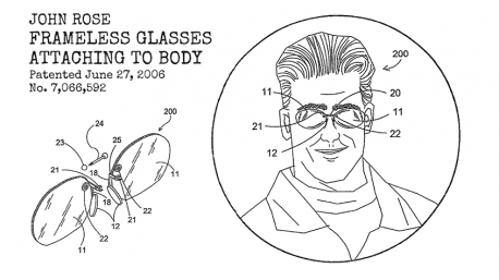 Most people who wear glasses get tired of them sliding down their noses. Problem solved with this solution patented by John Rose In 2006. These Frameless Glasses actually attach directly to the body with body piercing studs. Guaranteed that if the glasses slide, the rest of your face goes with them. Are you brave enough to try this?