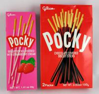 Have you ever heard of Japanese pocky, a packaged snack make with small breadsticks dipped in a flavored coating?