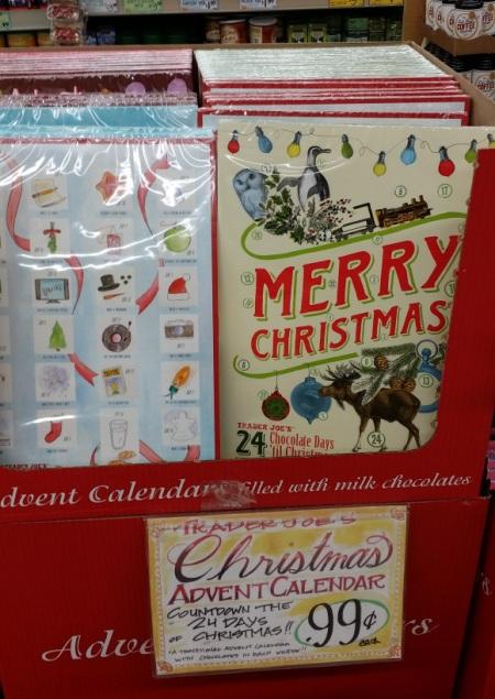 Have you tried the chocolate advent calendars from Trader Joe's?
