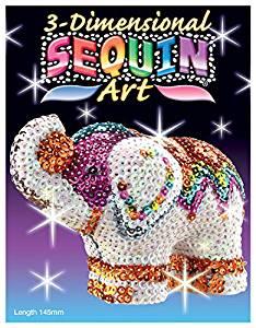 There are also 3D sequin art figures. What kinds of sequin art have you made (or would like to try making)?