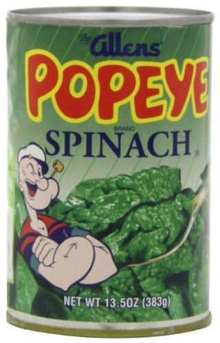 Have you ever purchased Allen's Popeye canned spinach?