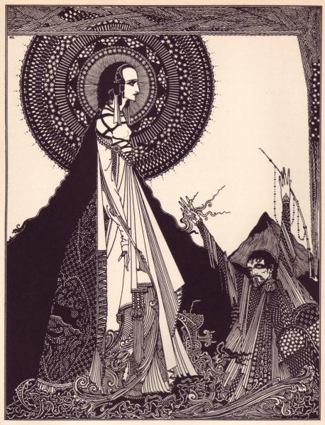 Here is one of his illustrations from Poe's 