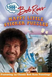 Did you know there is a sticker-by-number book featuring sticker puzzles of some of Bob Ross' paintings?