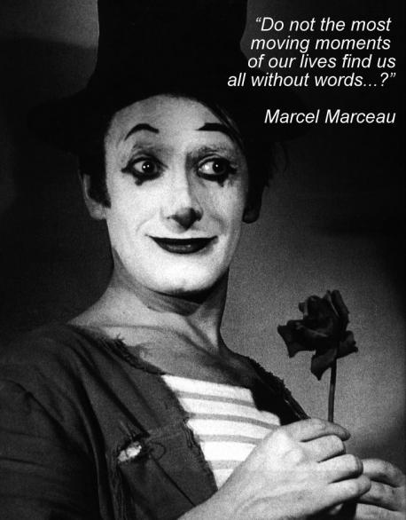 Have you heard of Marcel Marceau, a French mime who appeared on The Red Skelton Show and also wrote several books about his mime character 