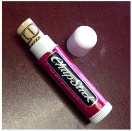 Have you ever used an empty Chap-stick container to hide or store things? Matches, sewing needles, money, medication ect?