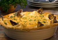 Stargazy Pie is created by Cornish chefs. The elevated fish heads allow oils to seep back into the pilchard (sardine), egg and potato pie. Do you think you would like Stargazy Pie?