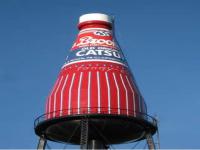 The world's largest ketchup bottle is located in Collinsville, Illinois, home of Brooks Rich & Tangy Ketchup (Catsup). Brooks is now owned by Birdseye and is only available in limited distribution. Have you ever tried Brooks Ketchup (Catsup)?