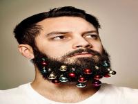 Beard Baubles, ornaments for your beard, were designed for Grey London's staff members to wear in their company's Christmas card. Have you heard of Beard Baubles?