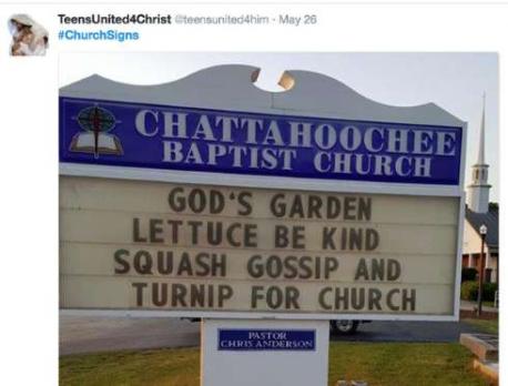 Do you like this church sign?
