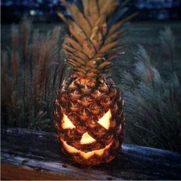 Do you like the look of the pineapple jack-o'-lanterns?