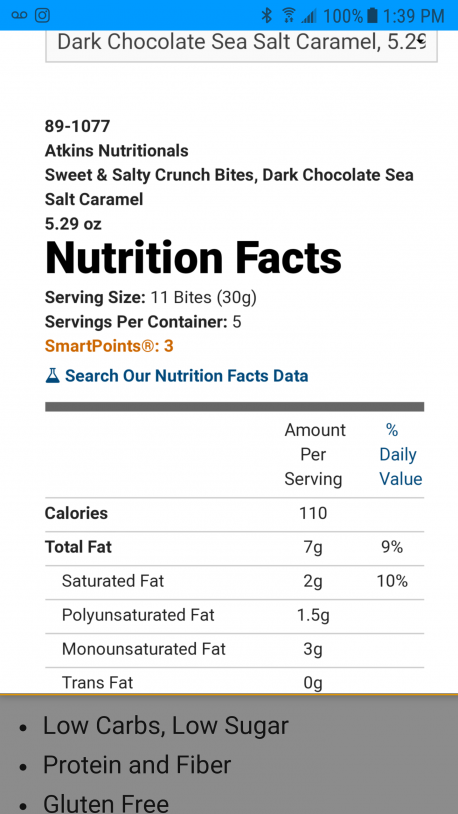 In this example from Atkin Bites would you go by pieces or weight to get your portion?