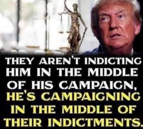 Do You Think Trump Is Doing His Campaigning In The Middle Of his Indictment ?