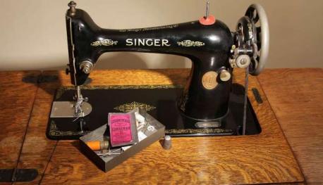 Singer Sewing Machine--- Valerie Prater of Jeffersonville, Ky., regularly uses her Singer sewing machine that dates from 1952 and was a flea market find by her mother. The model was called 