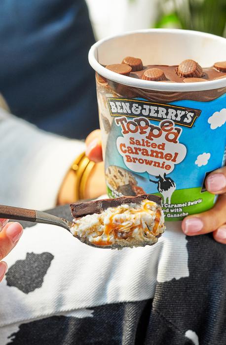 Ben & Jerry's Topped Collection----- Ben & Jerry's has proven time and time again that they are the ultimate ice cream innovators — and this line is truly over-the-top. The Topped collection features seven flavors that are finished with a layer of rich chocolate ganache and chunks of sweet candies. Does this sound like a good line of ice cream flavors?