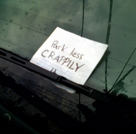 Windshield notes can be full of anger, humiliation, information, and/or amusement. Have you ever left a note on someones windshield?
