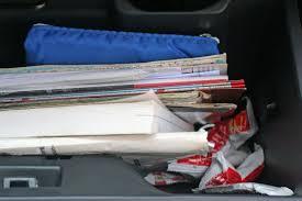 What do you currently have in your car's glove compartment box?