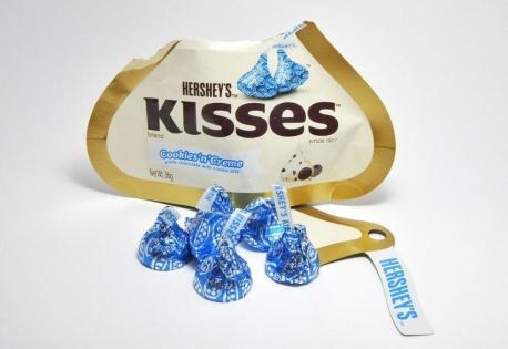 Hershey Kisses logo has a kiss hidden between the 