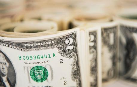 Two dollar bill - featured Thomas Jefferson on the front (or obverse, as it is called) and John Trumbull's painting
