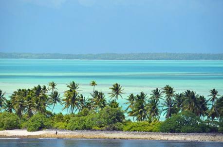 The Independent and Sovereign Republic of Kiribati - This small island nation typically called just Kiribati, is made up of 33 islands located somewhat centrally between Australia and the Hawaiian Islands. The nation has been known by its official name since it gained independence from Great Britain in 1979. It is an outdoor lover's paradise, with diving and snorkeling, bird watching and enjoying the sunset — or sunrise — on white sand beaches. It is also a great destination for history buffs, as the islands were occupied by the Japanese just two days prior to the attack on Pearl Harbor during World War II. Are you familiar with this small island nation?