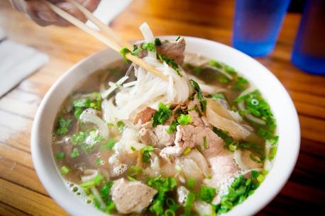 Pho, Vietnam - This quintessential Vietnamese noodle soup is pronounced like 