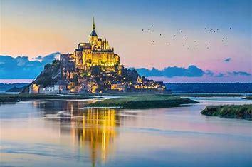 Built on an island just off mainland Normandy, the community of Mont-Saint-Michel in northwestern France was only accessible at low tide until a bridge was built in 1879. Still home to 50 residents, the island and its unique location was the inspiration for the depiction of the heavily fortified town of Minas Tirith in the film Lord of the Rings: Return of the King. Have you ever heard of Mont-Saint-Michel before today's survey?