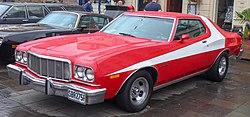 'Starsky & Hutch' Ford Gran Torino (1975). Starsky & Hutch was a '70s TV series that starred David Soul and Paul Michael Glaser. The hero of the TV series remains the iconic classic car, the Ford Gran Torino in unmistakable red, bearing that giant, white-wedge-like stripe on the side, which gave it its 'striped tomato' nickname.