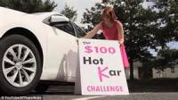 Lakewood, NJ. A non-profit group called 'Kars 4 Kids' offered adults $100 to sit in a hot car for 10 minutes. Nobody made it. The plan was devised to raise awareness for children left in cars on hot days. Could you have won this challenge?