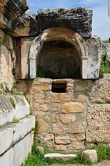 The Ploutonion at Hierapolis or Pluto's Gate, Turkey. Though the exact age of the site is currently unknown, the nearby city of Hierapolis was founded around the year 190 BC by the King of Pergamum, Eumenes II. The site is built on top of a cave which emits toxic gases, hence its use as a ritual passage to the underworld. Ritual animal sacrifices were common at the site. Animals would be thrown into the cave and pulled back out with ropes that had been tied to them. Archaeologists noted that the fumes emitted from the cavern still maintain their deadly properties as they recorded passing birds, attracted by the warm air, suffocated after breathing the toxic fumes. The cave was also celebrated as the portal to the underworld in Greco-Roman mythology. Would you visit this area...least from afar?