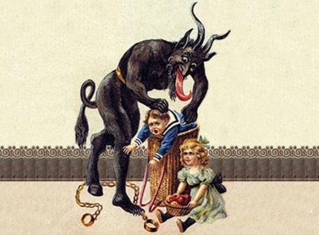 Krampus. Most of us have heard of Santa's evil and terrifying sidekick Krampus. The name Krampus comes from the German word 