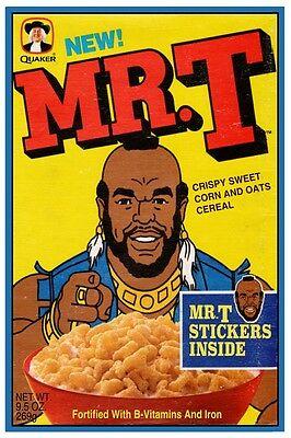 Did you know he had his own cereal product in the 1980's?