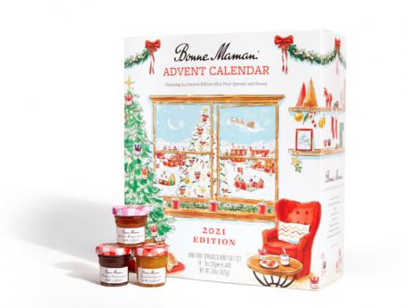 One of Bonne Maman's popular offerings is their own advent calendar of 24 mini jars of fruit spreads and honey, sold for $34.99. Would you ever buy a fruit spread-themed advent calendar for yourself or someone you know?