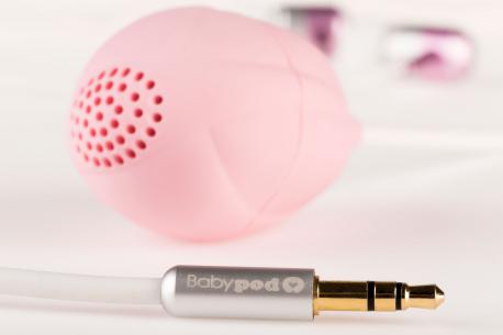 *Engadget* Babypod is a speaker that expecting mothers insert into their vaginas a la tampons to play songs for their unborn babies. Babypod connects to a smartphone and plays music directly in the vagina, which is the only way for a fetus to hear unmuffled sounds, the company says. Please check off what song you would play, if you WERE pregnant, and were going to use Babypod: