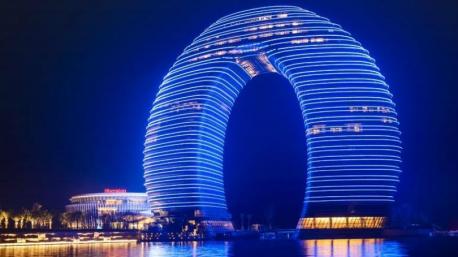 Finally, here is the Sheraton Huzhou Hot Spring Resort (see photo) opening in 2013 in China. What say you?