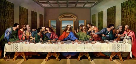 The Last Supper or L'Ultima Cena is a late 15th-century mural painting by Leonardo da Vinci in the refectory of the Convent of Santa Maria delle Grazie, Milan. It is one of the world's most famous paintings. The work is presumed to have been commenced around 1495-1496 and was commissioned as part of a plan of renovations to the church and its convent buildings by Leonardo's patron Ludovico Sforza, Duke of Milan. The painting represents the scene of The Last Supper of Jesus with his disciples, as it is told in the Gospel of John, 13:21. Leonardo has depicted the consternation that occurred among the Twelve Disciples when Jesus announced that one of them would betray him. Due to the methods used, and a variety of environmental factors, as well as intentional damage, very little of the original painting remains today, despite numerous restoration attempts, the last being completed in 1999. What say you about this painting?