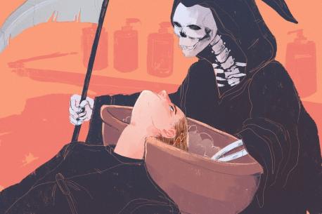 Beauty parlor stroke, is when your head is in the sink, and your neck bent, causing to interrupt the flow of blood. Have you ever worried about this?