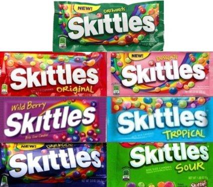 There are many variations of Skittles. Check off the ones you have tried: