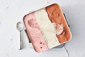 Which flavour of ice cream do you eat first from the tub of Neapolitan Ice Cream?