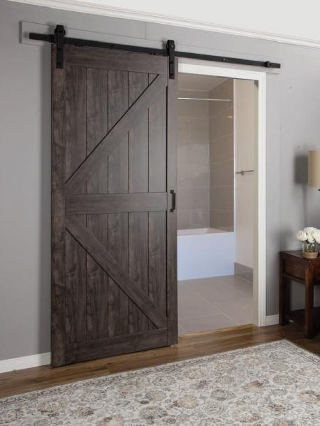 I recently went to purchase a barn door on one of the big online vendors. Yikes! They're like $400 to $800 depending on the style. So I decided to try my hand at making my own. Have you ever made your own barn door?