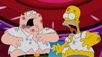 At the end there is a big chicken like fight between Homer and Peter. Do you think these fights are too long?